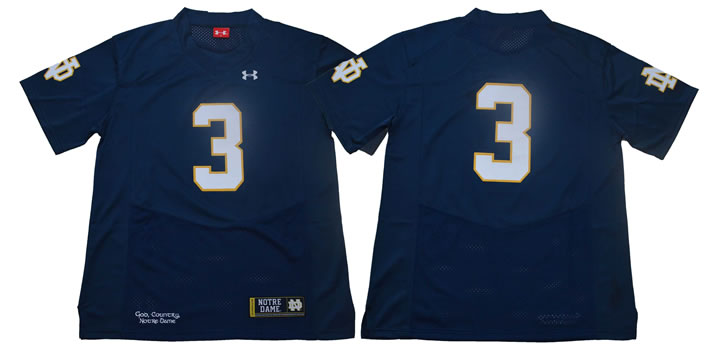 Notre Dame 3 Blue Under Armour College Football Jersey,We sell and wholesale Notre Dame 3 Blue Under Armour College Football Jersey on line form chian!